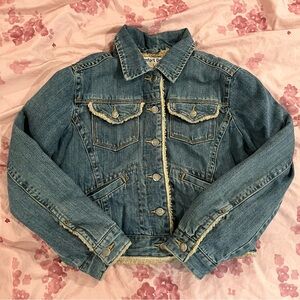 sherpa lined denim jacket